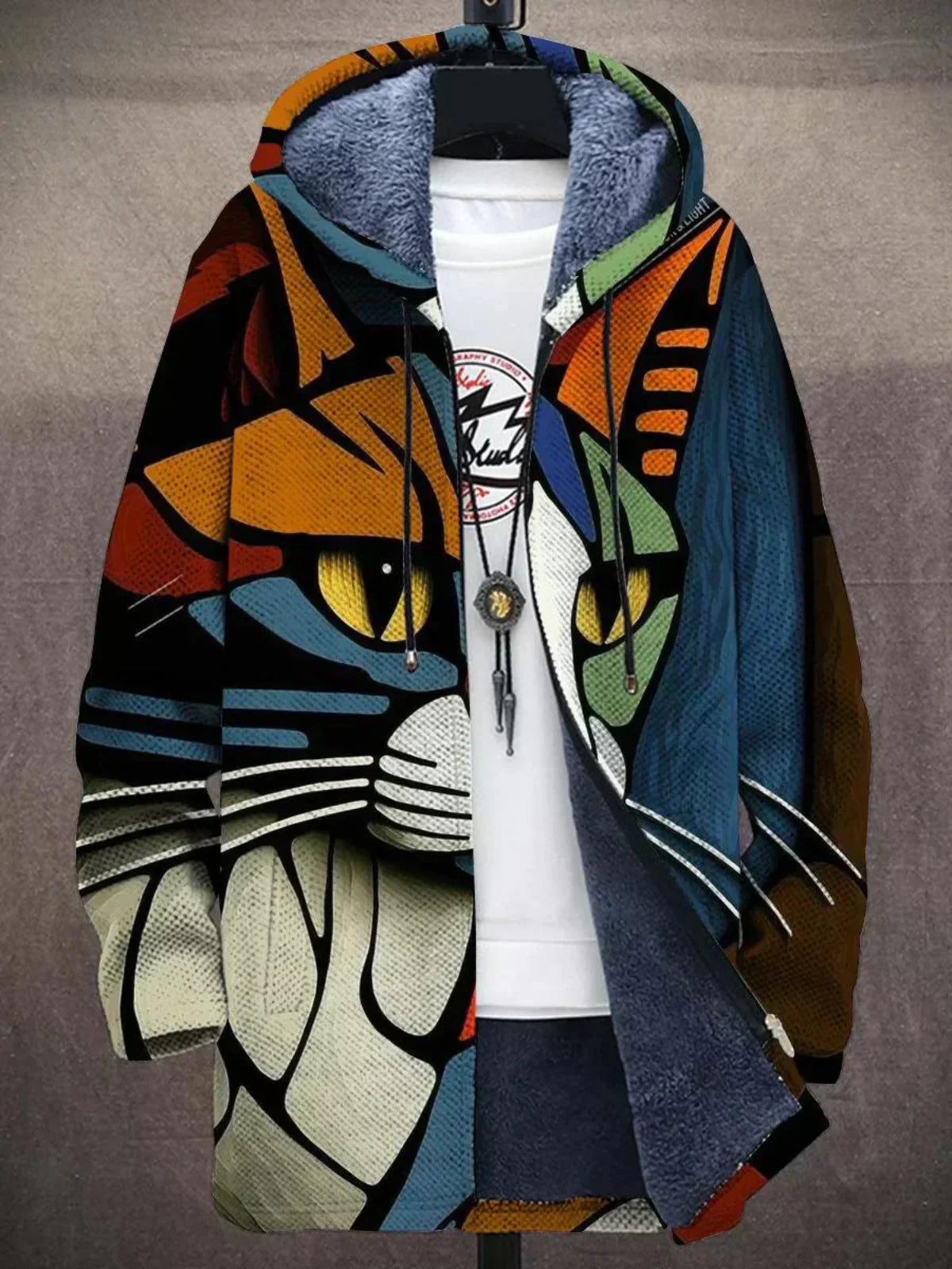 Rosalia | Cardigan Artistico con Cappuccio
