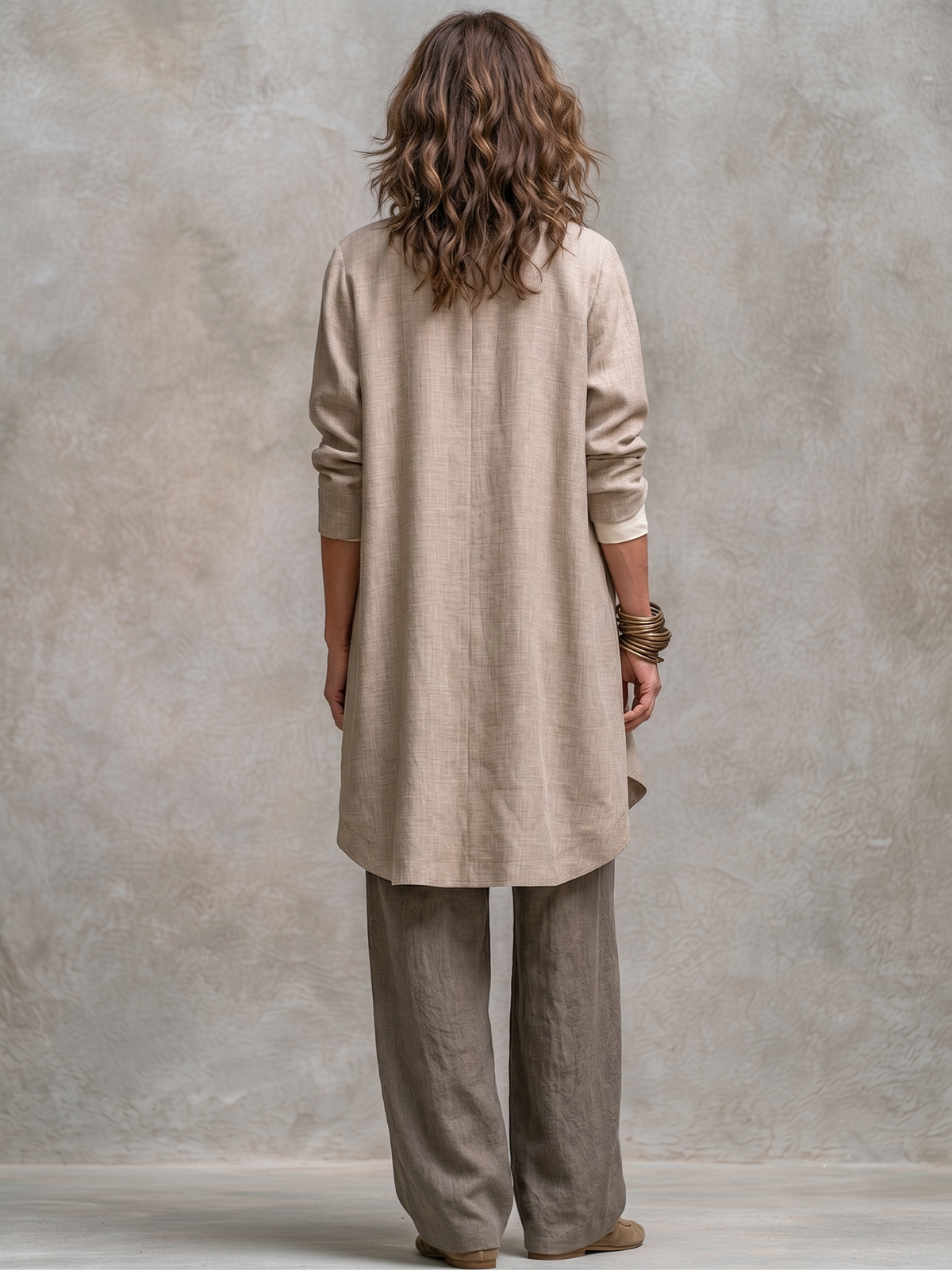 STEFANIA | Completo Tre Pezzi Giacca, Top e Pantalone Palazzo