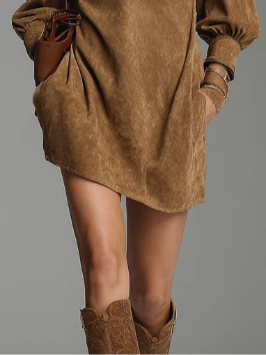 Suzette | Mini abito con zip sul collo