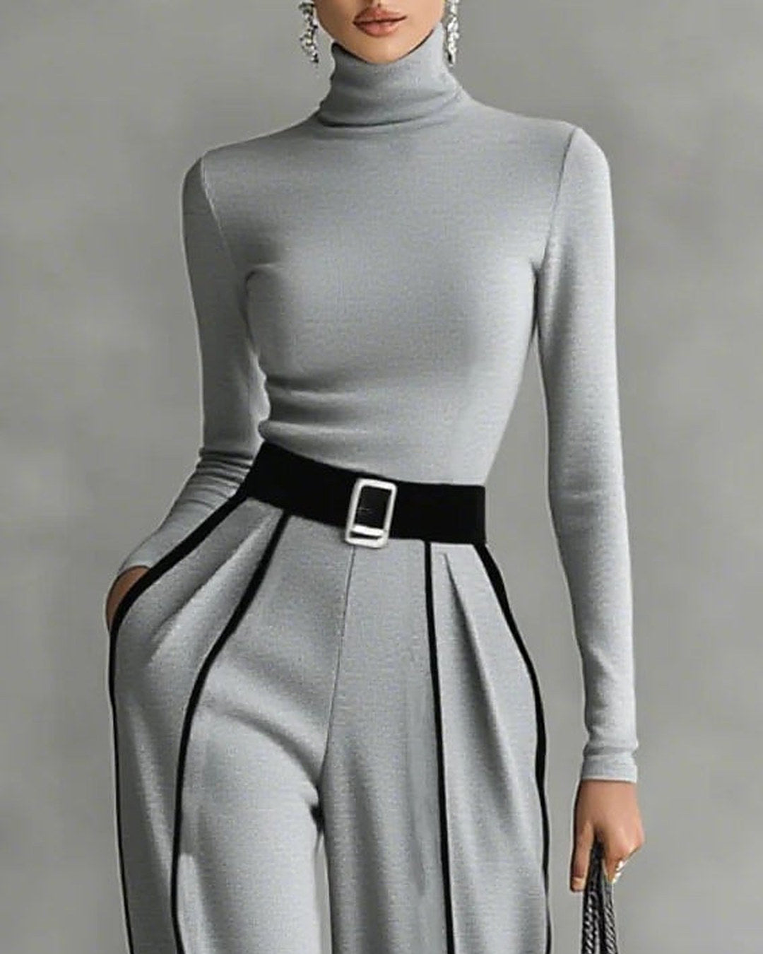 Vera | Completo Elegante con Dettaglio a Contrasto