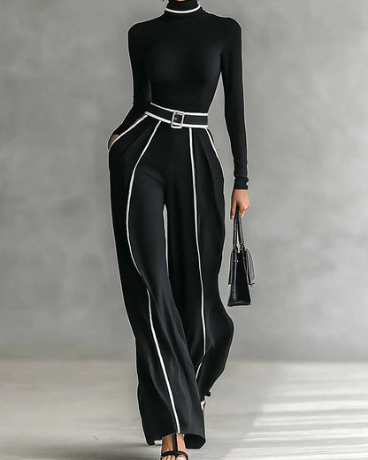 Vera | Completo Elegante con Dettaglio a Contrasto