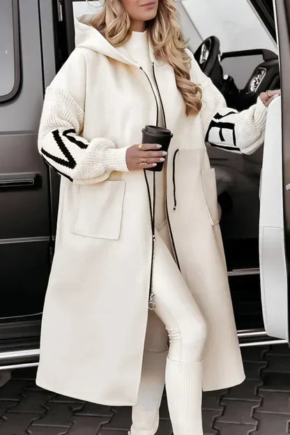 Alessandra | Giacca Patchwork Idrorepellente con Cappuccio